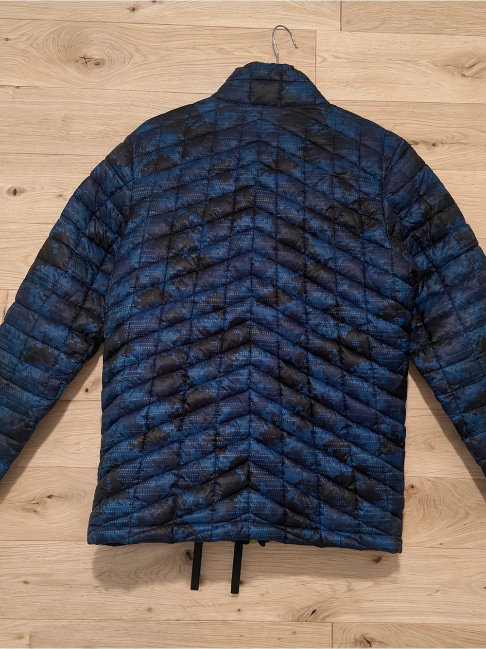Snozu Kids Blue Quilted Puffer Jacket with Yellow Trim Snowboard Ski Sports Lrg - Picture 3 of 6